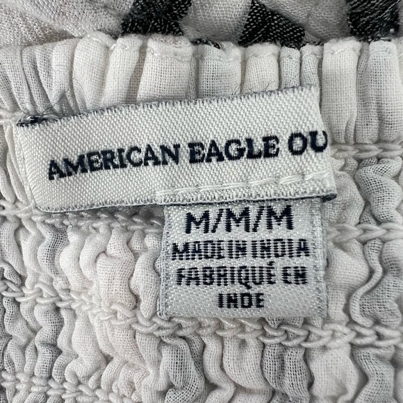 American Eagle Outfitters White Gray Tan Striped Bralette Size Medium Women’s - Picture 2 of 5